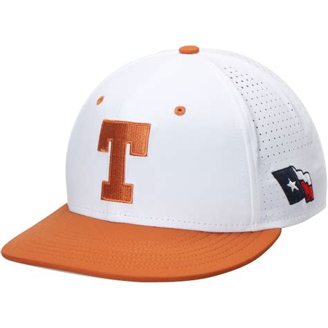 Nike Texas Longhorns Whitetexas Orange True Vapor Performance Fitted Hat