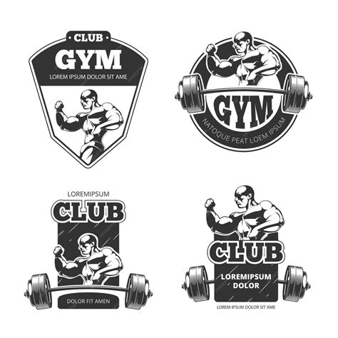 Free Vector Gym And Fitness Logos Sport Fitness Gym Bodybuilding