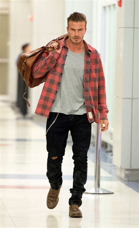 David Beckhams 10 Best Airport Style Looks Photos Gq