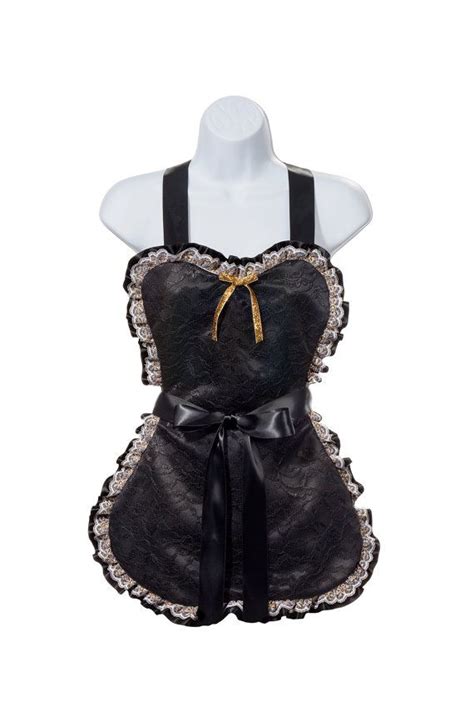 sexy women s lace on satin french maid apron womens aprons sexy apron women lace