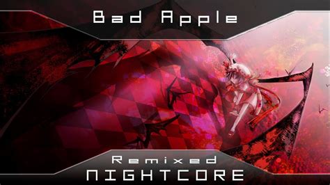 Bad Apple Nightcore Re Remix New Youtube