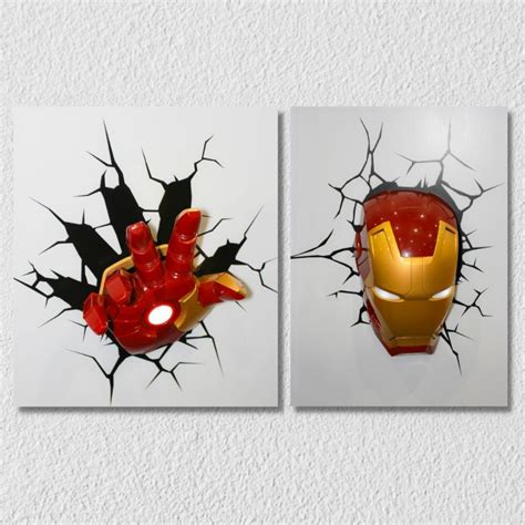 Iron Man Wall Art Set Of 2 Myindianthings