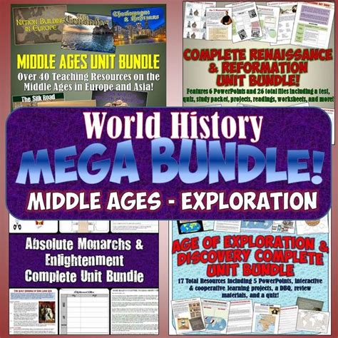 This Is The 2nd Mega Bundle For World History And Features 4 Complete