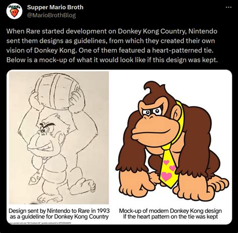 Dk Couldve Had A Heart Patterned Tie Donkey Kong Know Your Meme