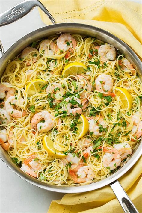 Large shrimp sautéed with tomatoes, lemon, garlic, herbs and fresh basil on top of angel hair pasta with a touch of marinara sauce. Three and half years later and I'm finally sharing a ...