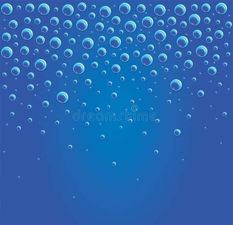 Vector Illustration Of Bubbles In The Water Stock Vector Illustration