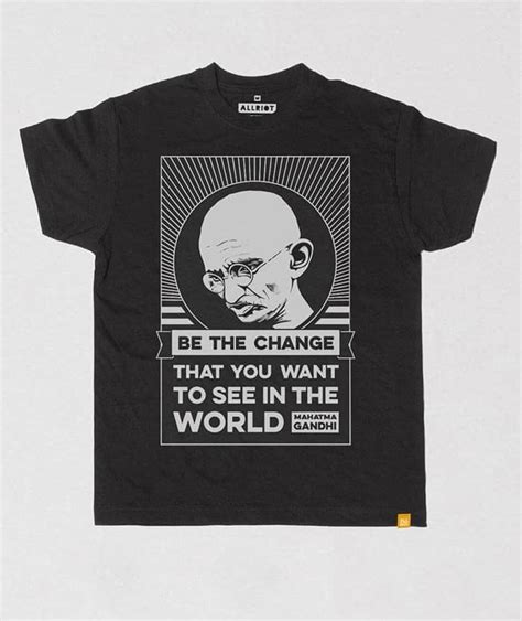 This listing is for an instant digital download of the printfile(s). Gandhi Shirt - Be the Change | ALLRIOT T-shirts