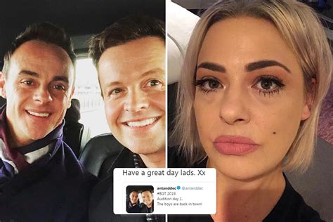 Lisa Armstrong Likes Tweet Supporting Ex Ant Mcpartlins Return To Work On Bgt After Spending