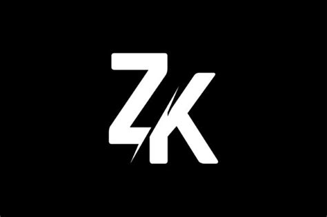 Monogram Zk Logo Design Graphic By Greenlines Studios · Creative Fabrica