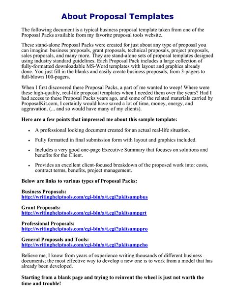 Simple Business Proposal Letter | Templates at allbusinesstemplates.com