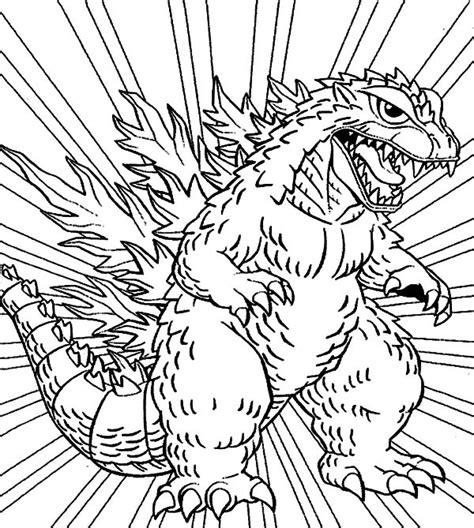 Godzilla coloring book for kids and adults 50 amazing drawings. Godzilla Coloring Pages For Kids : Color Luna