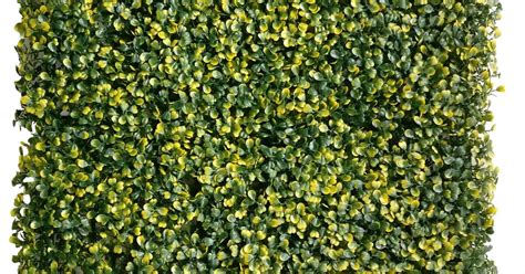 Artificial Boxwood Panels Yellow Green Color