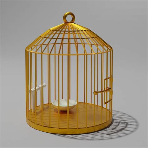 Golden Cage Free 3d Model Cgtrader