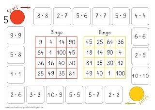 Einmaleins bingo zum ausdrucken : Einmaleins Bingo Zum Ausdrucken : Einmaleins Spielerisch Uben Die Kernaufgaben Frau Locke ...