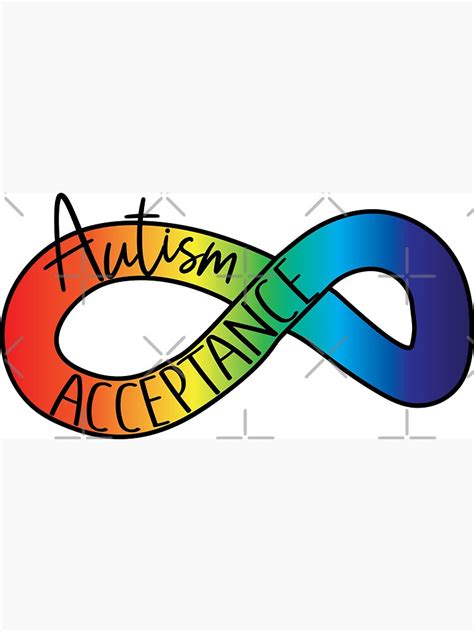 Autism Acceptance Rainbow Infinity Symbol Magnet For Sale By Indie