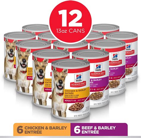 Hills Science Diet Variety Pack Adult Canned Dog Food 13 Oz Case Of