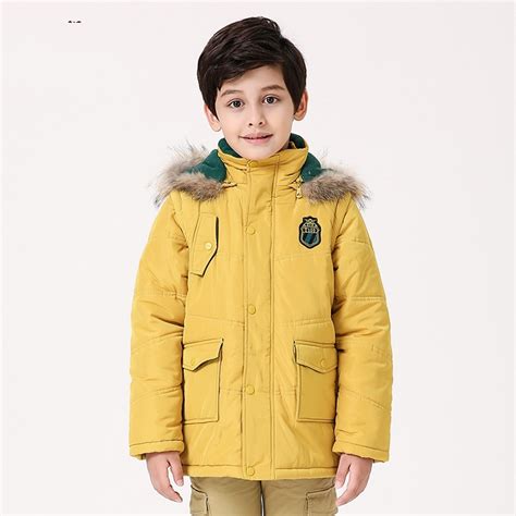 Hot Sale Boys Clothes Solid Thick Childrens Winter Coat Boy Cotton