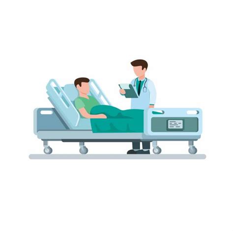 Patient In Hospital Bed Illustrations Royalty Free Vector Graphics