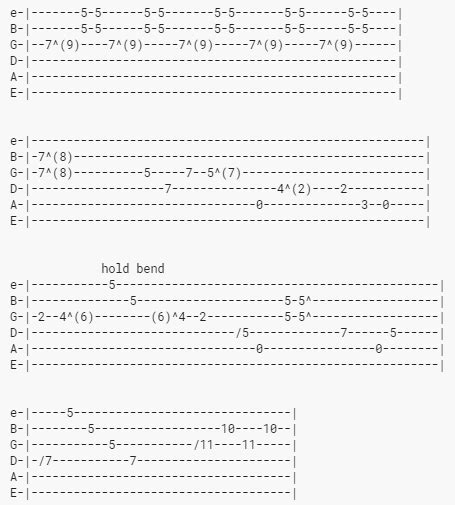 10 Easy Guitar Solos And How To Play Them Easy Guitar Guitar Solo Guitar Tabs