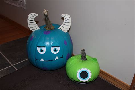 Mike And Sully Pumpkins Monsters Inc