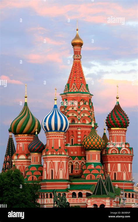 Saint Basil S Cathedral At The Red Square In Moscow Russia Stock Photo