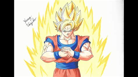 Drawing Goku Super Saiyan Dragon Ball Z Super Youtube