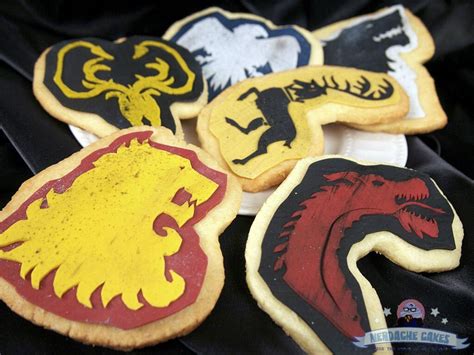 Game Of Thrones House Sigil Cookies By Nerdache Cakes Doces Pratos