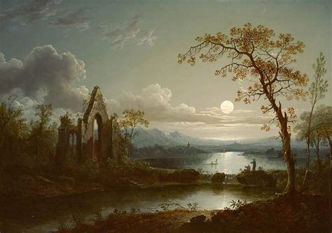 Moonlit Landscape With Gothic Ruin Painting By Sebastian Pether Fine