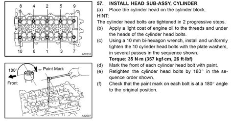 Torque Settings For 2zz Cylinder Head Bolt 35 Nm Lotustalk The