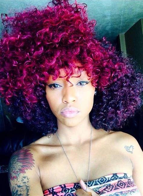 This Color Is Gorgeous Natural Hair Styles Bold Hair