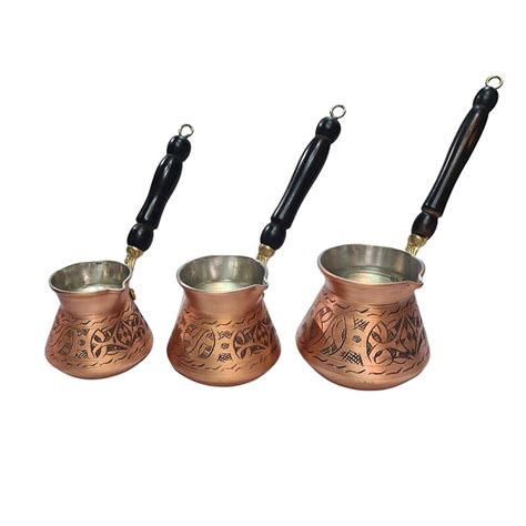 CopperBull THICKEST Solid Hammered Copper Turkish Greek Arabic Coffee