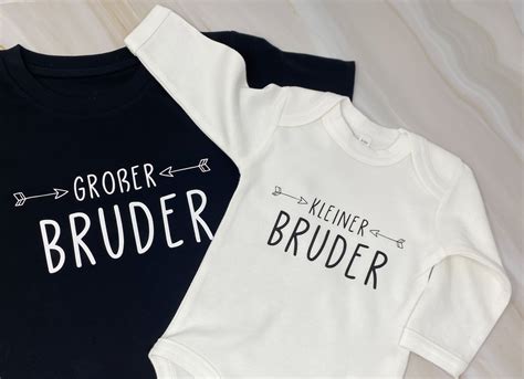 Bügelbild Großer Bruder Kleiner Bruder Geschwister Outfit Etsyde