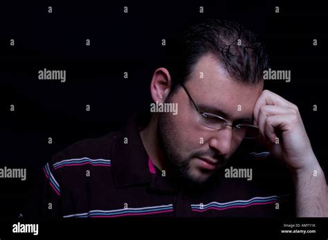Depressed Adult Man Stock Photo Alamy