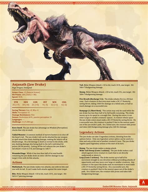 Character optimization guide for the dnd 5e rogue. Ember Dungeon Mastery — Monster Hunter World: Anjanath and ...