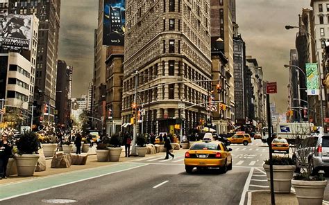 Hd Wallpaper Area Photo Of New York Buildings City Urban New York