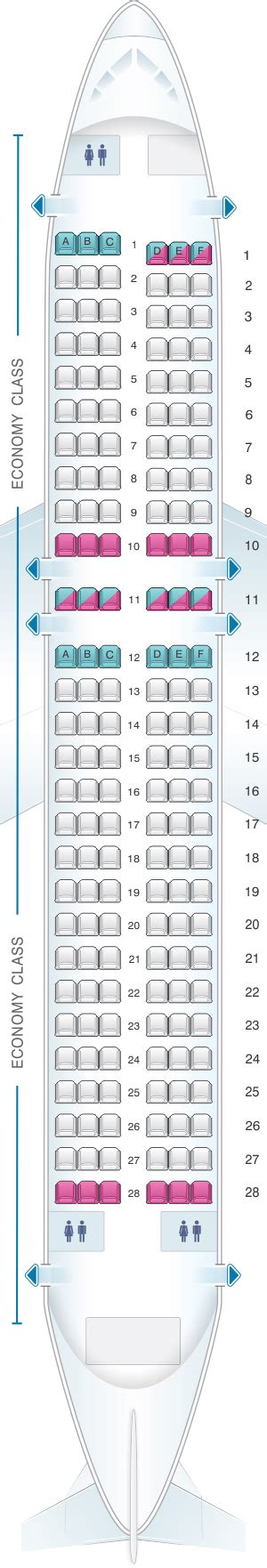 Seat Map Of Airbus A320neo Seat Map In Flight Travel Information