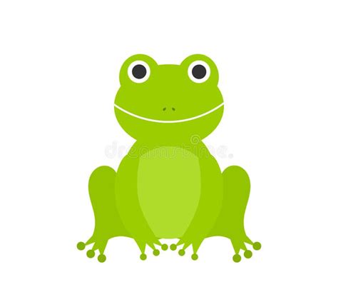 Green Frog Sitting Stock Vector Illustration Of Character 234770027
