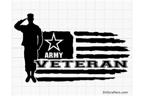 Us Army Veteran Svg American Flag Svg Graphic By Svgcrafters · Creative Fabrica