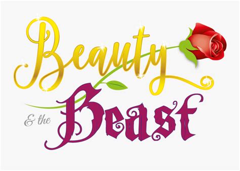 Word Beauty And The Beast Free Transparent Clipart Clipartkey