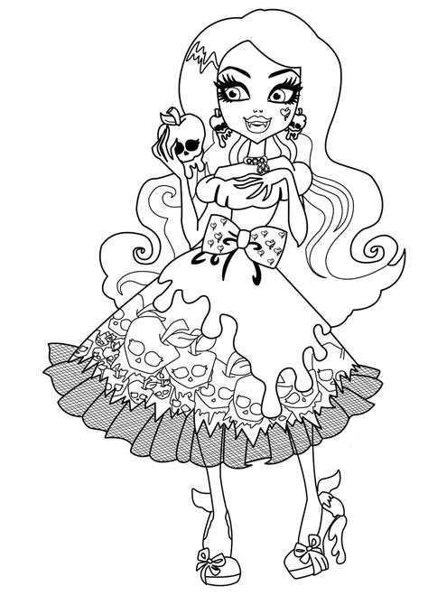 Draculaura Monster High Dolls Coloring Pages Monster High Coloring