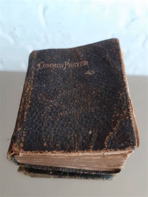 Antique Miniature Common Prayer Book C1900s Etsy Uk
