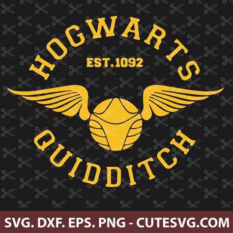 Hogwarts Quidditch Svg Harry Potter Svg Cut File Png Dxf Eps