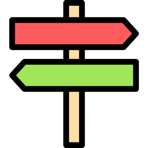 Directions Detailed Rounded Lineal Color Icon