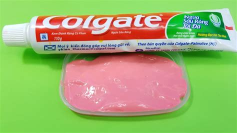Colgate Toothpaste Slime With Sugar No Glue No Borax 2
