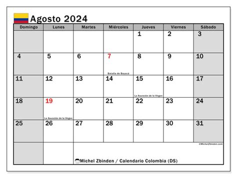 Calendario Agosto De 2024 Para Imprimir “47ds” Michel Zbinden Co