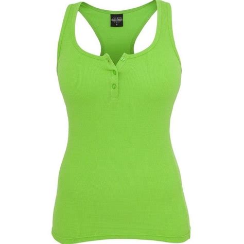 Urban Classics Ladies Button Tank Top Lime Green 15 Liked On