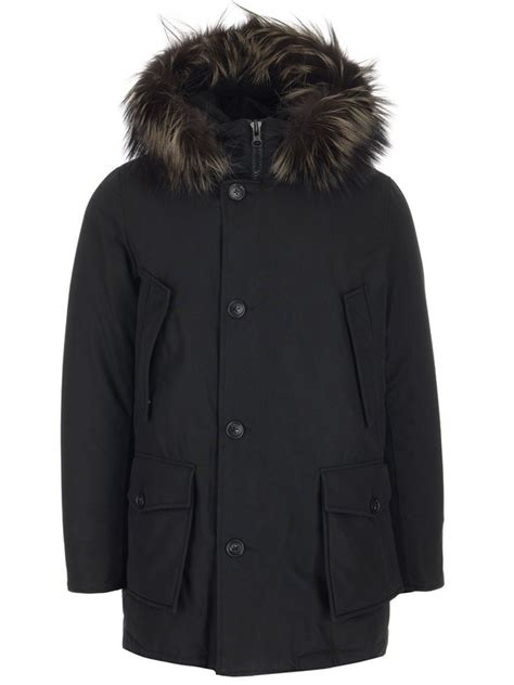 Woolrich Arctic Hooded Parka In Black Modesens Arctic Parka Hooded Parka Woolrich