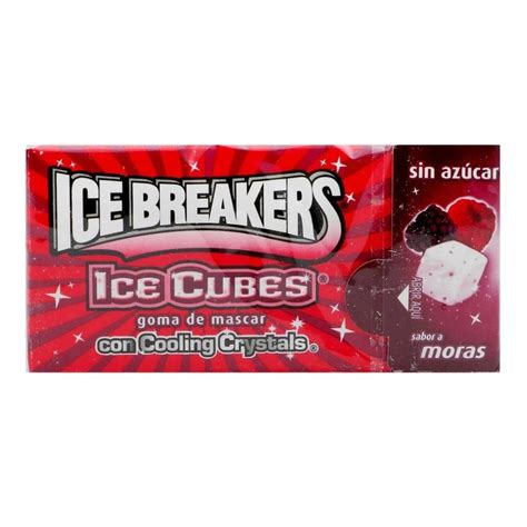 Goma De Mascar Ice Breakers Ice Cubes Sabor Moras Sin Azúcar 23 G Walmart