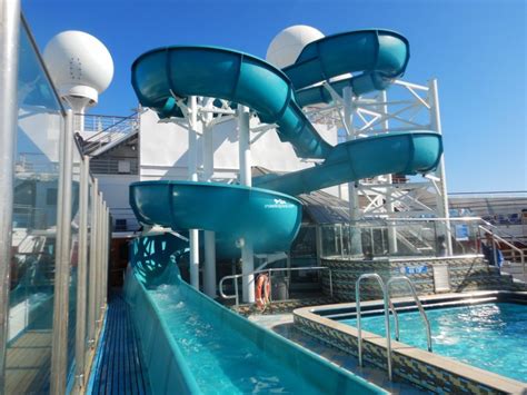 A recent renovation unveiled new slides and rides on board, as well as reimagined spaces for kids and teens. Allure Of The Seas Water Slides 2019 - Cruise Gallery