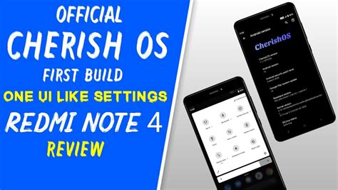 Official Cherish Os Rom First Build For Redmi Note 4 Mido Android 10